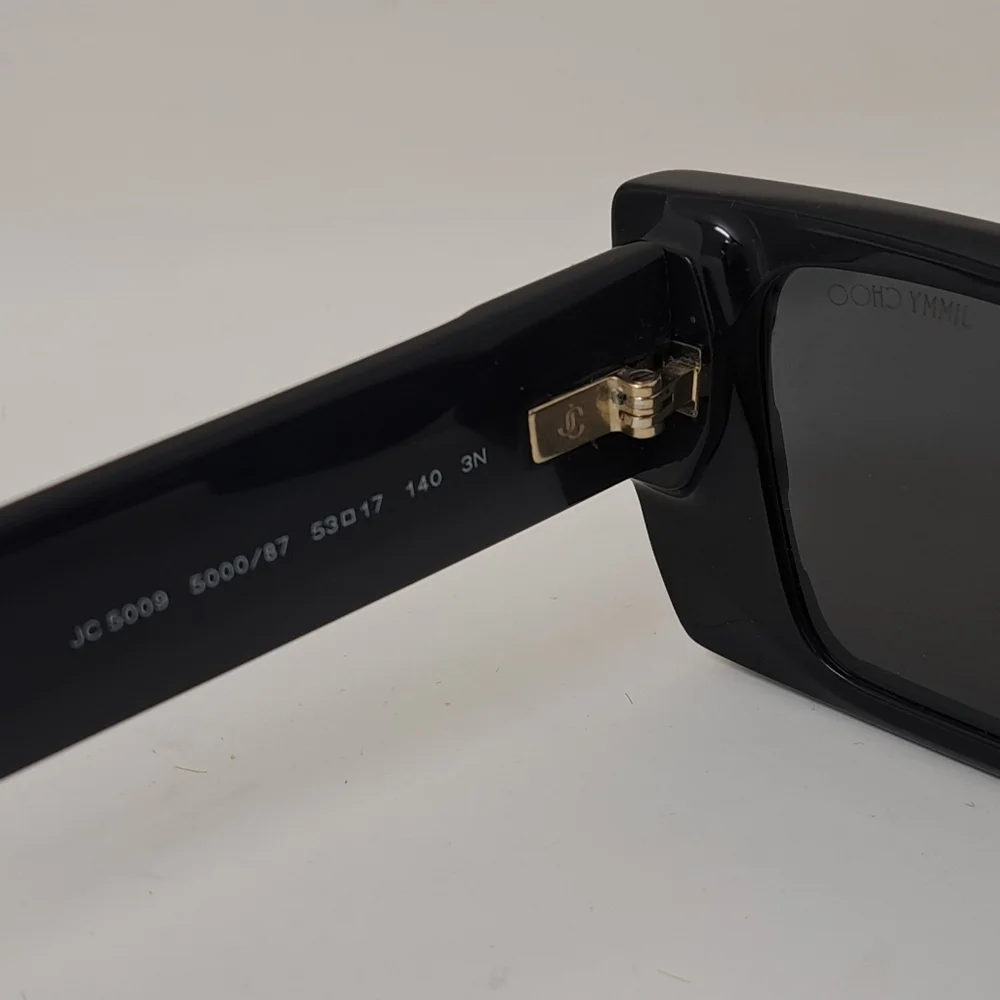 NWT Jimmy Choo Avenue Motif Tatum Sunglasses Matte Black Gray JC5009 53-17-140 - Picture 11 of 15